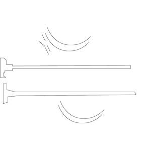 Kit composé de 2 potences de 80cm avec 4 colliers de serrages pour lampadaire. 
Peut être utilisé pour la fixation de kakémonos en bâche ou en maille drapeau.